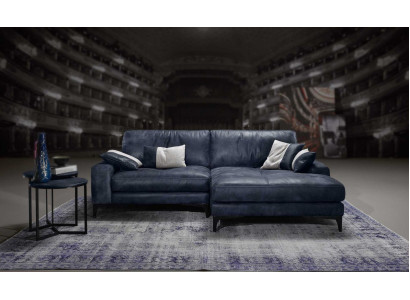Ecksofa, Sofa, Wunnzëmmer, Zoefen, Lieder, Luxus, L-Form, Stil, Modern, Miwwelen, Blo, Nei