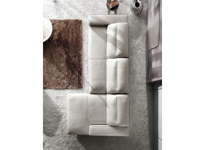 Design Eck-Sofa L Form Canapé Couchette Lieder Sofas Luxus Wunnzëmmer Sofa