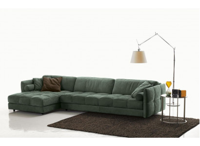 Eckcouch Textil Sofa Kollt Ecke Modern Couch Wunnzëmmer L Form Design