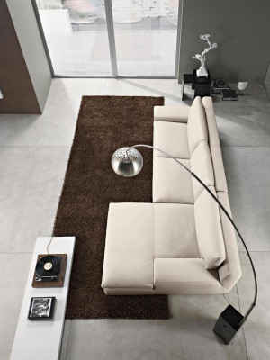 Eckcouch Wunnzëmmer Schloofcouch Couches Couch Wäiss L Form Lieder Miwwelen PRIANERA