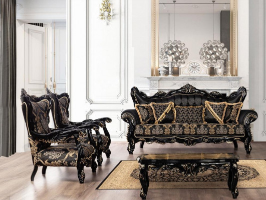 Sofagarnitur 3+1+1 Sëtz Sofa Sessel Sofas Luxus Garnitur Stoff Wunnzëmmer Miwwelen