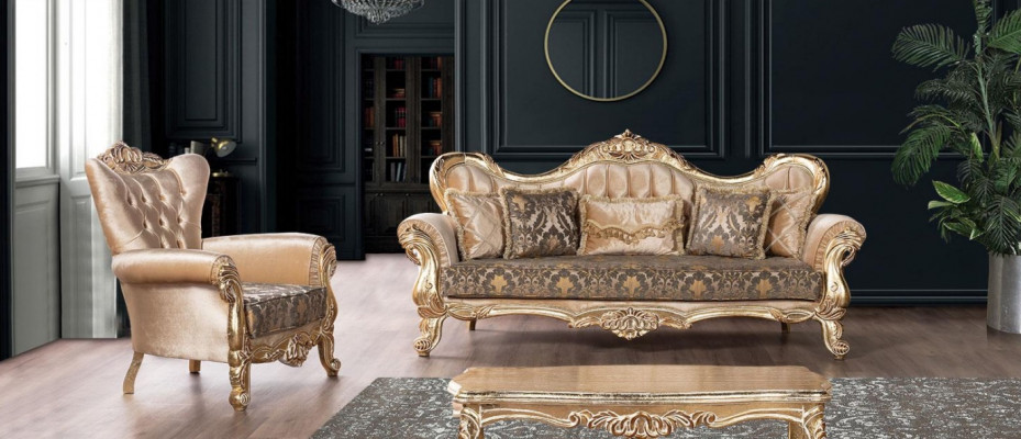 Luxus Sofagarnitur 3+1 Sëtzer Garnitur Sëtz Sofas Sëtz Stof Wunnzëmmer Nei