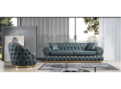 Sofagarnitur 3+1 Sëtzer Garnitur Sofa Sofen Lieder Fautteuil Luxus Chesterfield