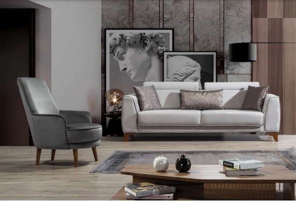 Sëtzgarnitur Canapé 3+1 Sëtz Garnitur Design Sofas Canapé Barock Polstersessel
