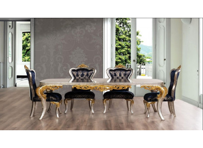 Set 4x Still Iesszëmmerstull Stull Lehn Luxus Iesszëmmer Stil Barock 4tlg.