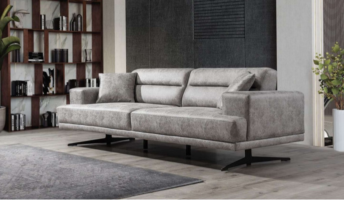 Sofa 3-Sëtzer Sofaen Lieder Dräisëtzer Sëtz Polster Design Wunnzëmmer Modern Gro