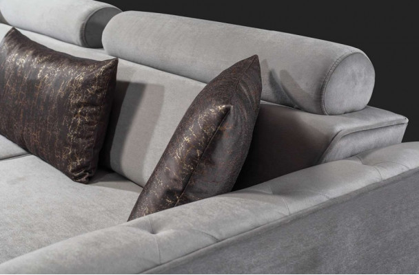 Sofa 3-Sëtzer Design Sofas Polstersëtz Design Drësëtzer Modern Stoff Miwwelen Nei