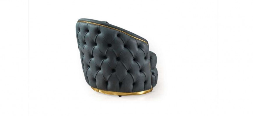 Still Chesterfield Sëtz Barock Rokoko Design Modern Wunnzëmmer Polster Troun