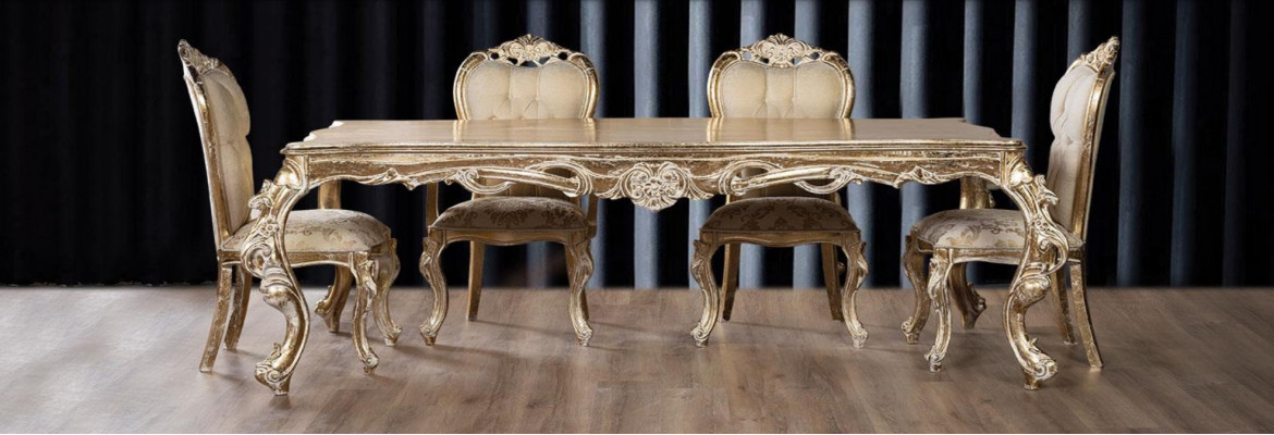 Iesszëmmer Stull Holz Luxus Iesszëmmer Iess Stil Barock Rokoko Still Miwwelen