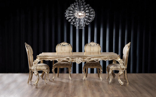Iesszëmmer Garnitur Iessdësch Stull Dëscher Iessgrupp Sideboard 11tlg