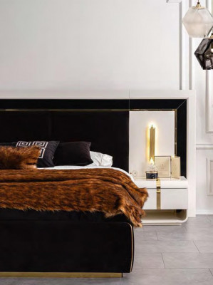 Wäissen Nuetsdësch Luxus Säitendësch Schlofzëmmermiwwel Stelz Modern