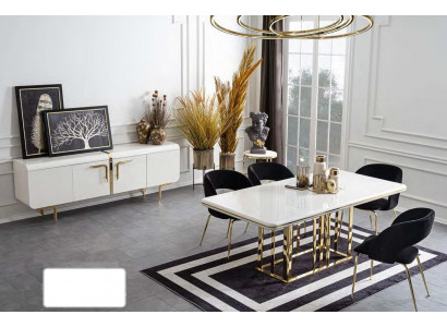 Iessdësch 4x Still Edelstahlelementer Sideboard Set Iesszëmmer 6tlg
