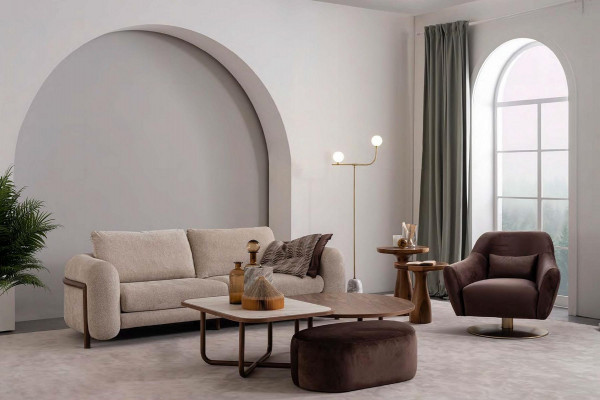 Bloen Luxus Lounge Fotel Modernen Design Polster Miwwelen Wohnzimmer