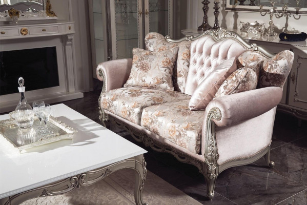 Luxus Garnitur Set 3-Teile Sofagarnitur 3+1 Sëtzer Couchtisch Sofa Fauteuil
