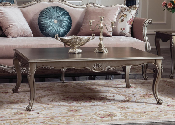 Sofagarnitur Klassesch Sofa Couch Set Dësch 2x Fotell Luxus Set 4tlg.