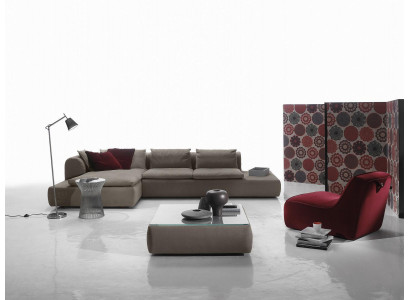 Eckcouch Couch Polstere Couchen Sofa L-Form Miwwel Gro Sofas Lieder