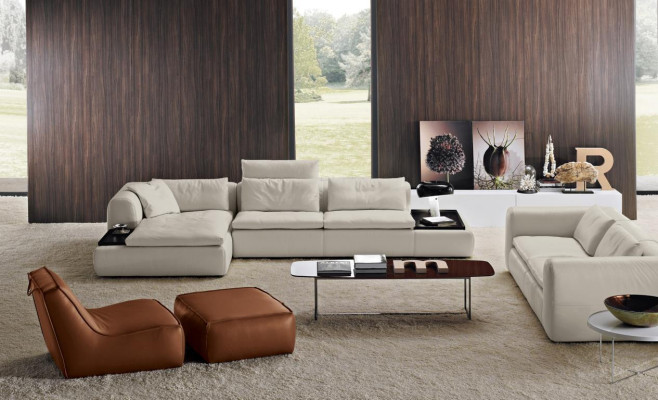 Design Sofa L Form Polstersofa Wunnzëmmer Ecksofa Lieder Luxus Miwwelen
