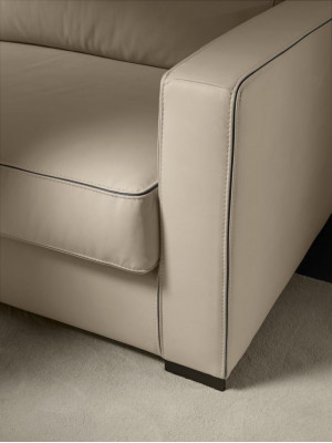 Sofa 4-Sëtz Polstersofa Lieder Sofen Design Italienesch Miwwelen Blo