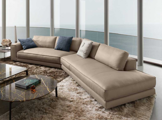Ledercouch Eckcouch Couch Prianera Canapéen Italienesch Miwwelen Canapéen