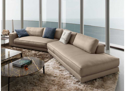 Ledercouch Eckcouch Couch Prianera Canapéen Italienesch Miwwelen Canapéen