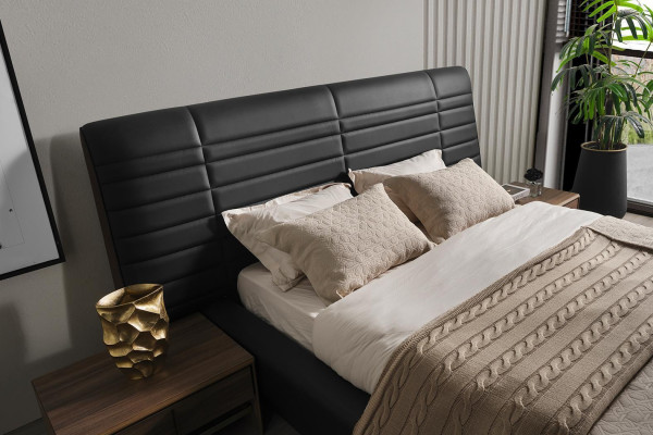 Schlofkummer Set Bett 2xNuetsdëscher Kleederschaf 4tlg Design Luxus nei