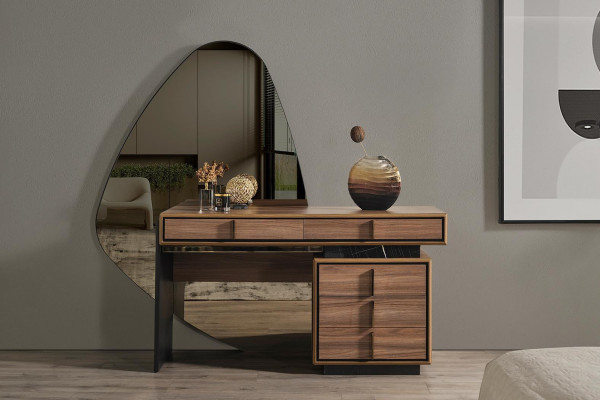 Schlofkummer Toilettendësch Konsolen Sideboard brong Modernen Design Komplett Holz