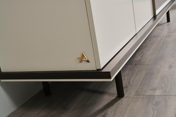 Iesszëmmer Set Iessgrupp Iessdësch 4x Still Anrichte+Spigel 7 Deeler