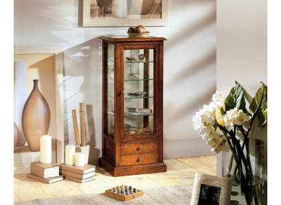 Wunnzëmmer Miwwelen Kommod Massive Holz Vitrinne Glas Schaf Echt Holz Vitrinn