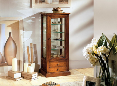 Wunnzëmmer Miwwelen Kommod Massive Holz Vitrinne Glas Schaf Echt Holz Vitrinn