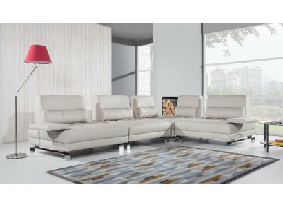 Eckcouch Wunnlandschaft Polster Eck Sofa Sëtz Garnitur Modern 100% Lieder Canapé