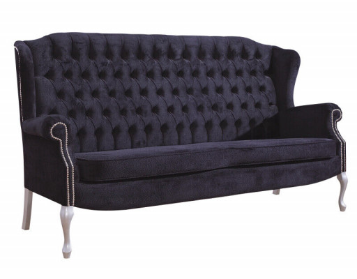 Klassesch Chesterfield Sofagarnitur 3+2+2 Sëtzer Sofa Canapé Kuscht Samett Nei