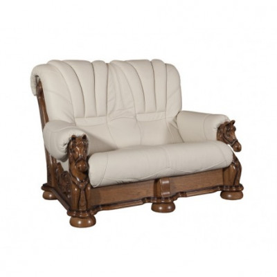 Klassesch Sofagarnitur Canapé Polster Sëtz Garnitur Sofa Lieder Holz 3+2+1 Set