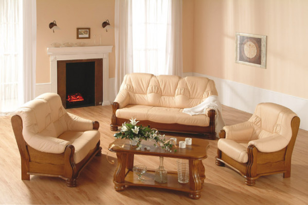 Sofa-Garnitur 3+2+2 Sëtzer Wunnlandschaft Sofas Klassesch Couchen Polster Nei