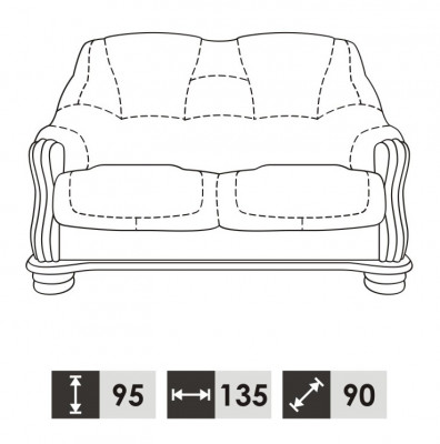 Sofa-Garnitur 3+2+2 Sëtzer Wunnlandschaft Sofas Klassesch Couchen Polster Nei