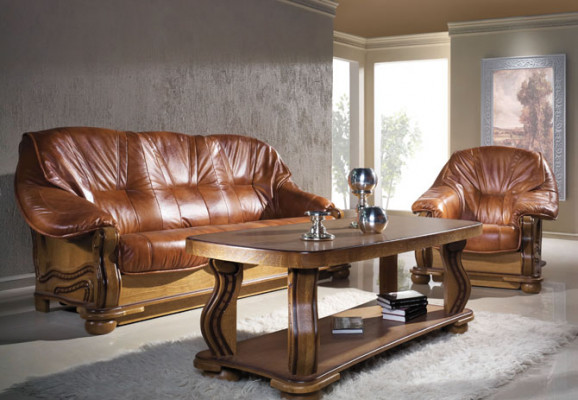 Antik Stil Liederdivan Canapé Sofagarnitur 3+2+1 Sëtzer Italienesch Lieder Polster