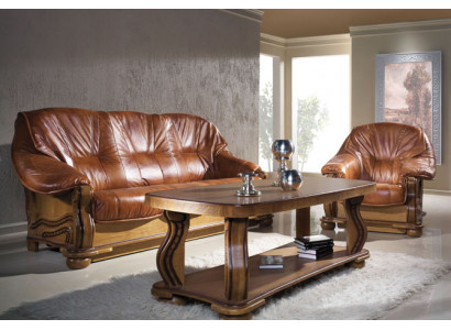Antik Stil Liederdivan Canapé Sofagarnitur 3+2+1 Sëtzer Italienesch Lieder Polster