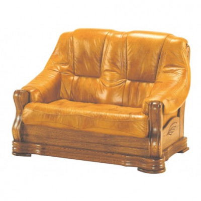 Klassesch Sofasett Holz 3+2 Komplett Set Sëtz Polstersofasett