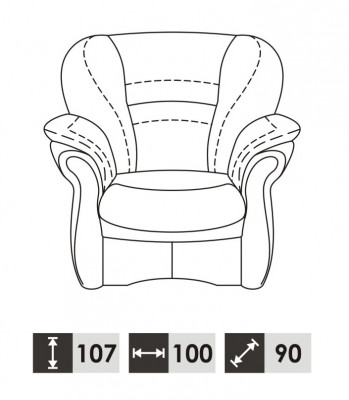 Klassesch Ledersofa Sofaensemble 3+1 Sëtzer Couch Polsterset