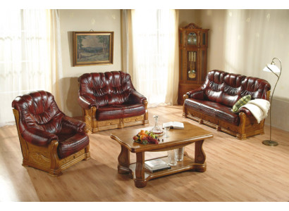 3+2 Sëtz Sofa Set Polster Garnitur Sëtz Set 100% Italienescht Lieder