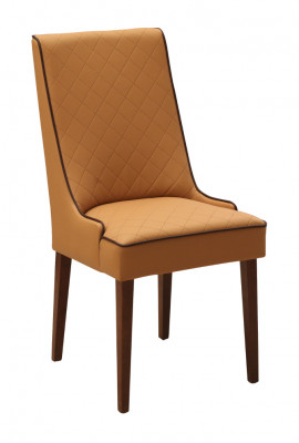 Set vun 6x Designer Still Lieder Lehnstull Gepolstert Still Gastro Iesszëmmer Holz Lieder