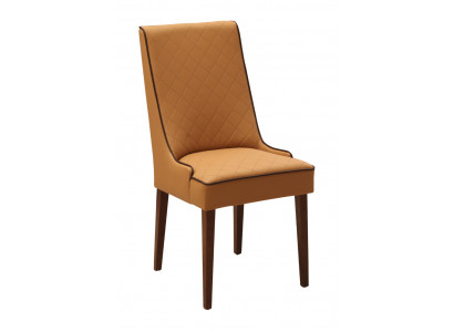 Set vun 6x Designer Still Lieder Lehnstull Gepolstert Still Gastro Iesszëmmer Holz Lieder