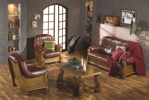 Sofagarnitur 3+1 Sëtzer Klassesch Wunnlandschaft Sofas Couchen Polster Canapé