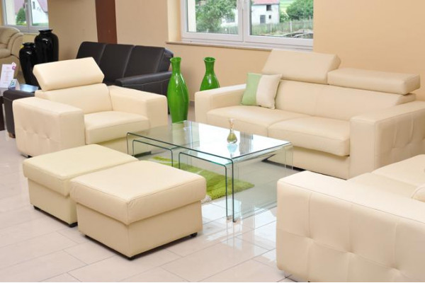 Echtdreem Sofa Canapé Sofagarnitur 3+2 Sëtz Modernen Design Polster Garnitur