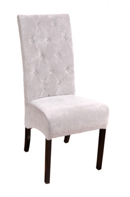 Set vun 8 Chesterfield Designer Massivholz Stull Iesszëmmerstull Designer Polster