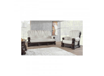 Dräisëtzer Sofa Lieder Couche Holz Polster Klassesch geschnëtzt Couchen Sofasen