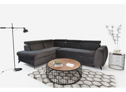 Canapé Eckeck Canapé Wohnlandschaft L-Form Designer-Canapé Luxus Eckecken Stoffcanapé Textil