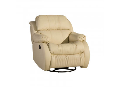 Sesselen Echt drehbar Beige Sëtz Televisioun Lounge Club Eenzelsëtz Miwwelen Polster Neie