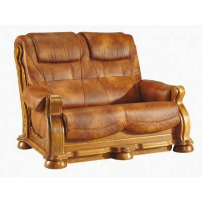 Zweesëtzeger Canapé Klassesch Liederstillhal Wonschel Sofa 2 Sëtz Lieder