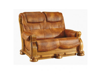 Zweesëtzeger Canapé Klassesch Liederstillhal Wonschel Sofa 2 Sëtz Lieder