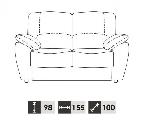 Sofa 2 Platzen Design Sofas Polster Modern Couchen Lieder Relax Lieder